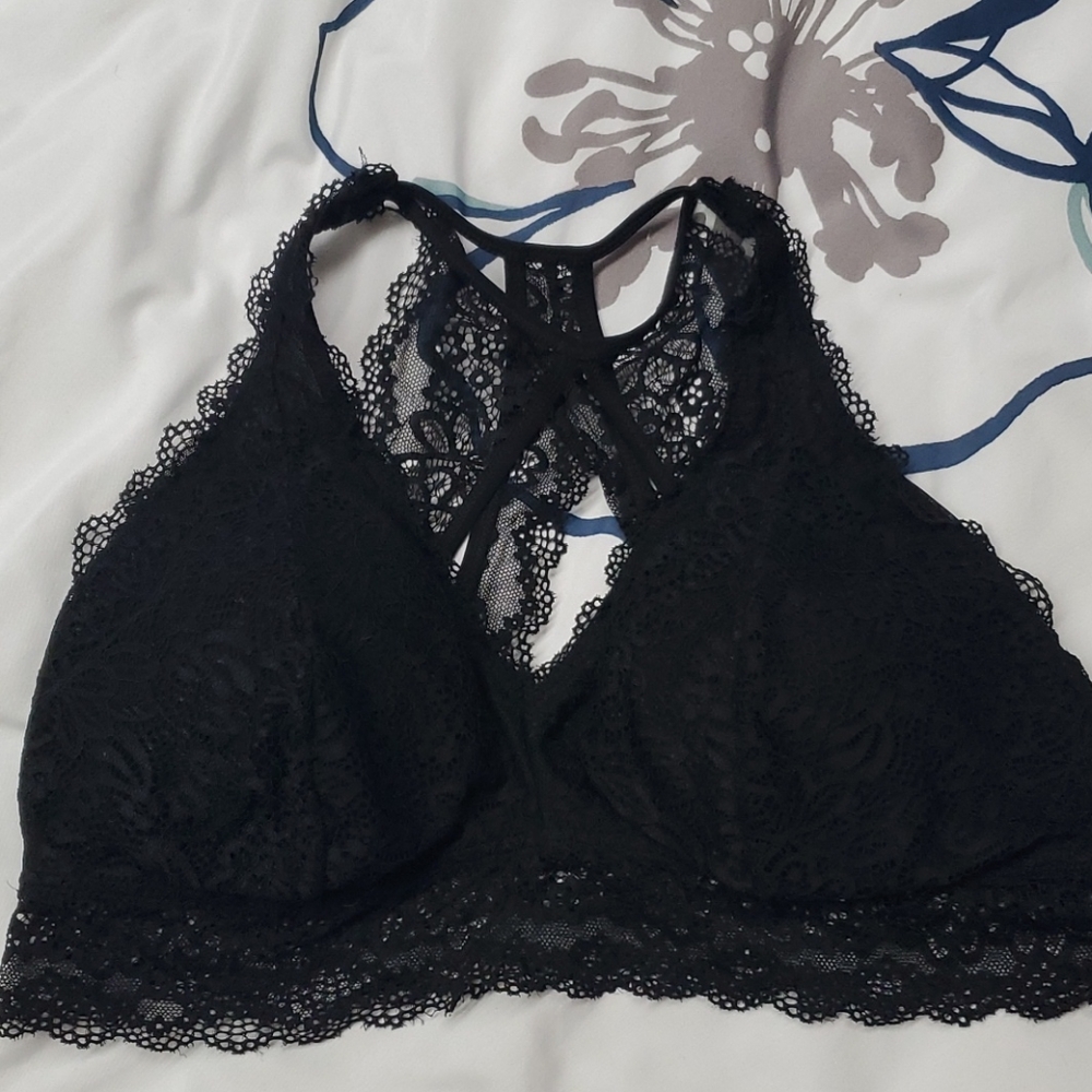 Maurices size XL black lace Bralette